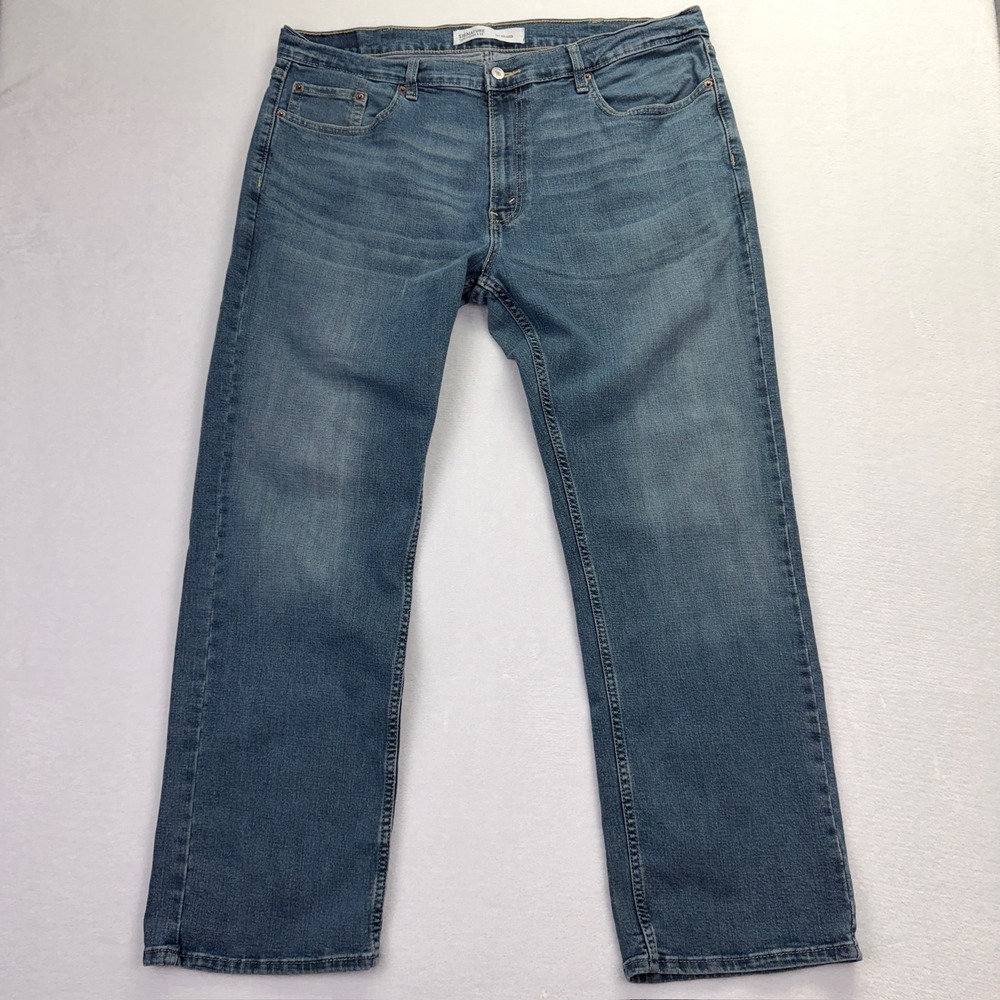 Signature by Levi Strauss & Co S61 Relaxed Mens Medium Wash Jeans Blue Size 40